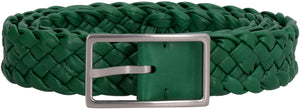 Woven leather belt-1